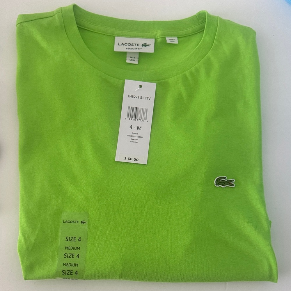 Lacoste Men's Bright Green Tee